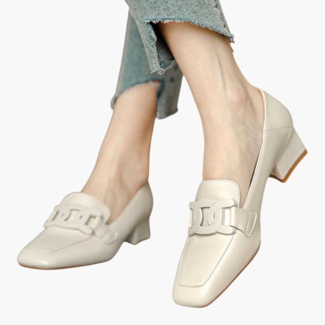 Chaussures Femme Mocassins a Semelle Orthopédique et Forme Plate