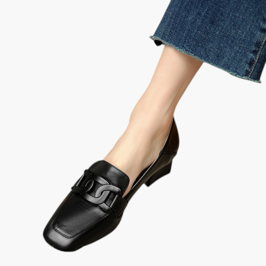 Chaussures Femme Mocassins a Semelle Orthopédique et Forme Plate