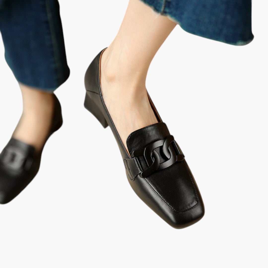 Chaussures Femme Mocassins a Semelle Orthopédique et Forme Plate