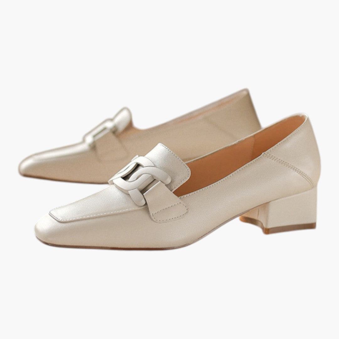 Chaussures Femme Mocassins a Semelle Orthopédique et Forme Plate