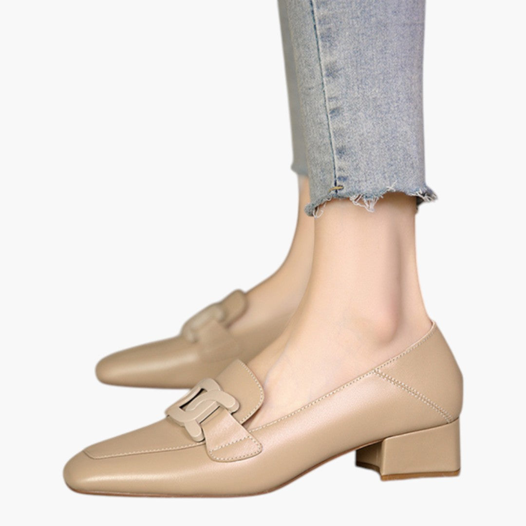 Chaussures Femme Mocassins a Semelle Orthopédique et Forme Plate