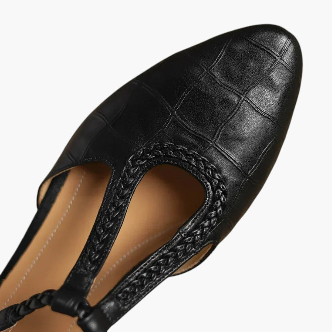 Chaussures Femme Plates avec Bride Tressée et Bout Pointu