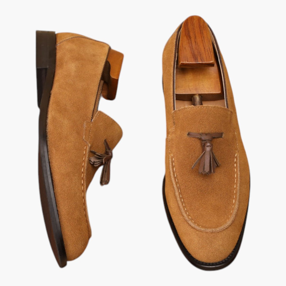 Scarpe Uomo Mocassini con Nappa e Suola in Gomma