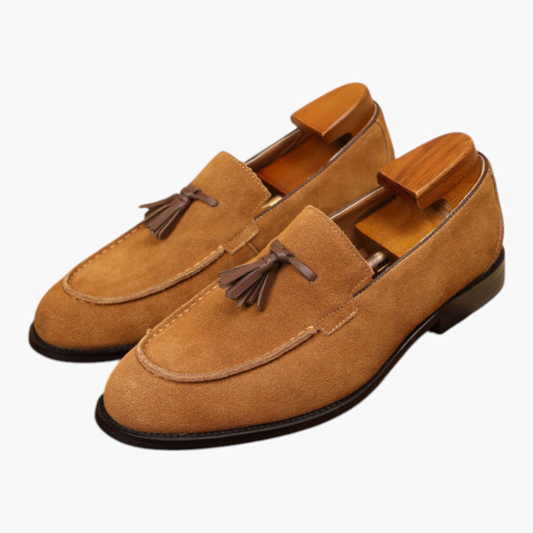 Scarpe Uomo Mocassini con Nappa e Suola in Gomma