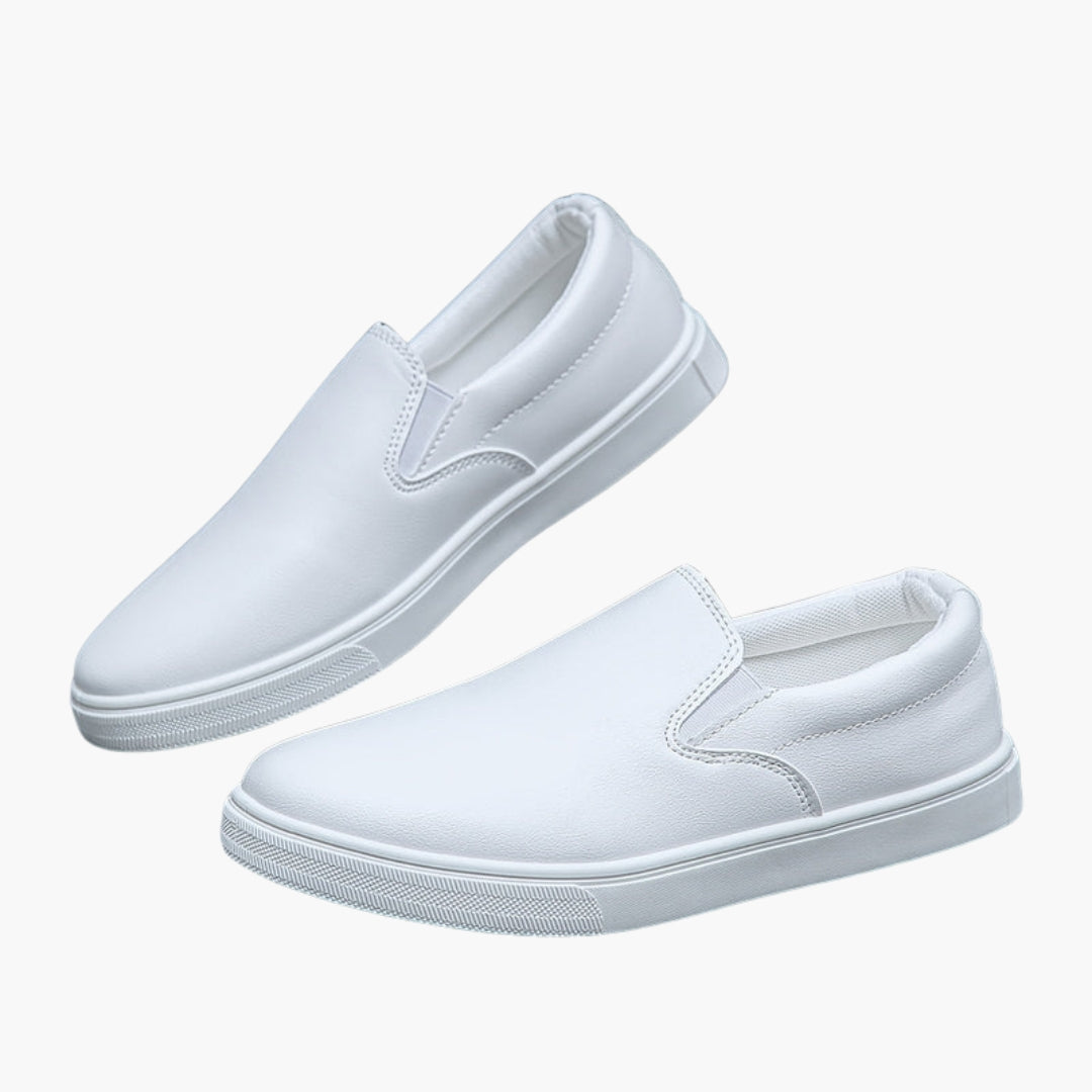 Scarpe Uomo Slip On con Suola in PVC e Tomaia in PU