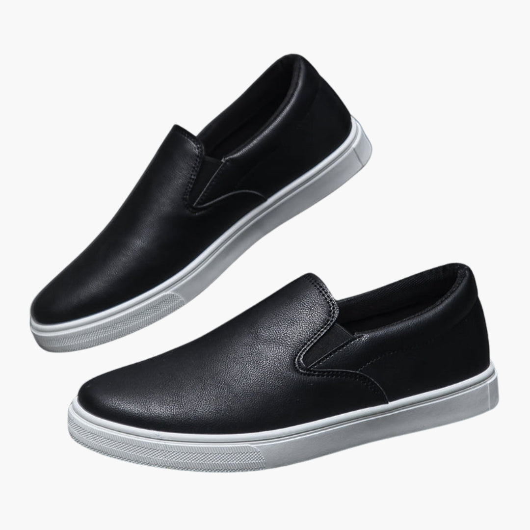 Scarpe Uomo Slip On con Suola in PVC e Tomaia in PU