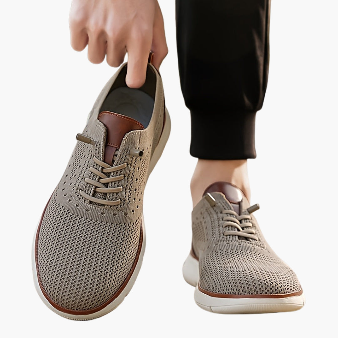 Chaussures Homme Sport Slip On avec Bout Rond et Semelle Caoutchouc