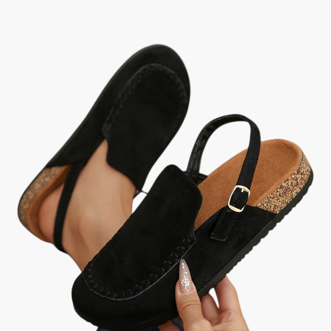 Chaussures Mule Femme avec Bout Rond et Semelle Plate