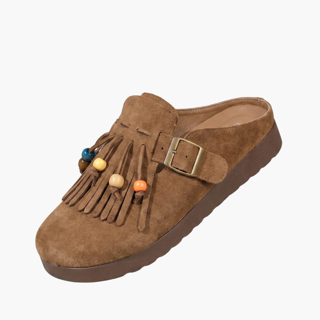 Chaussures Mules Femme avec Bout Rond et Semelle Plateforme