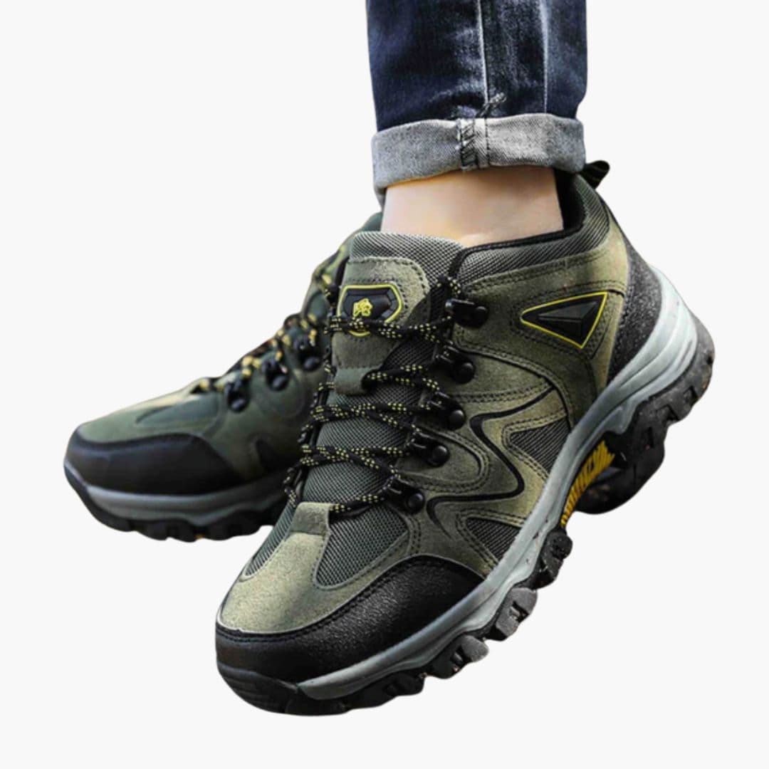 Sapatos de Caminhada para Homem com Atacadores e Biqueira Reforçada