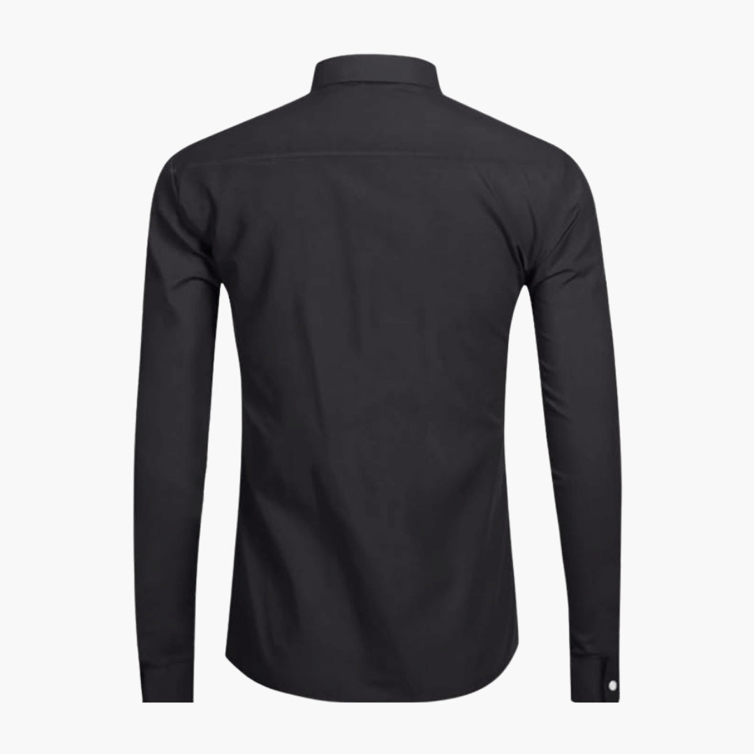 Chemise homme à col avec fermeture zippée