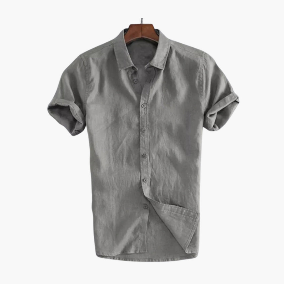 Chemise homme avec patte de boutonnage et col classique