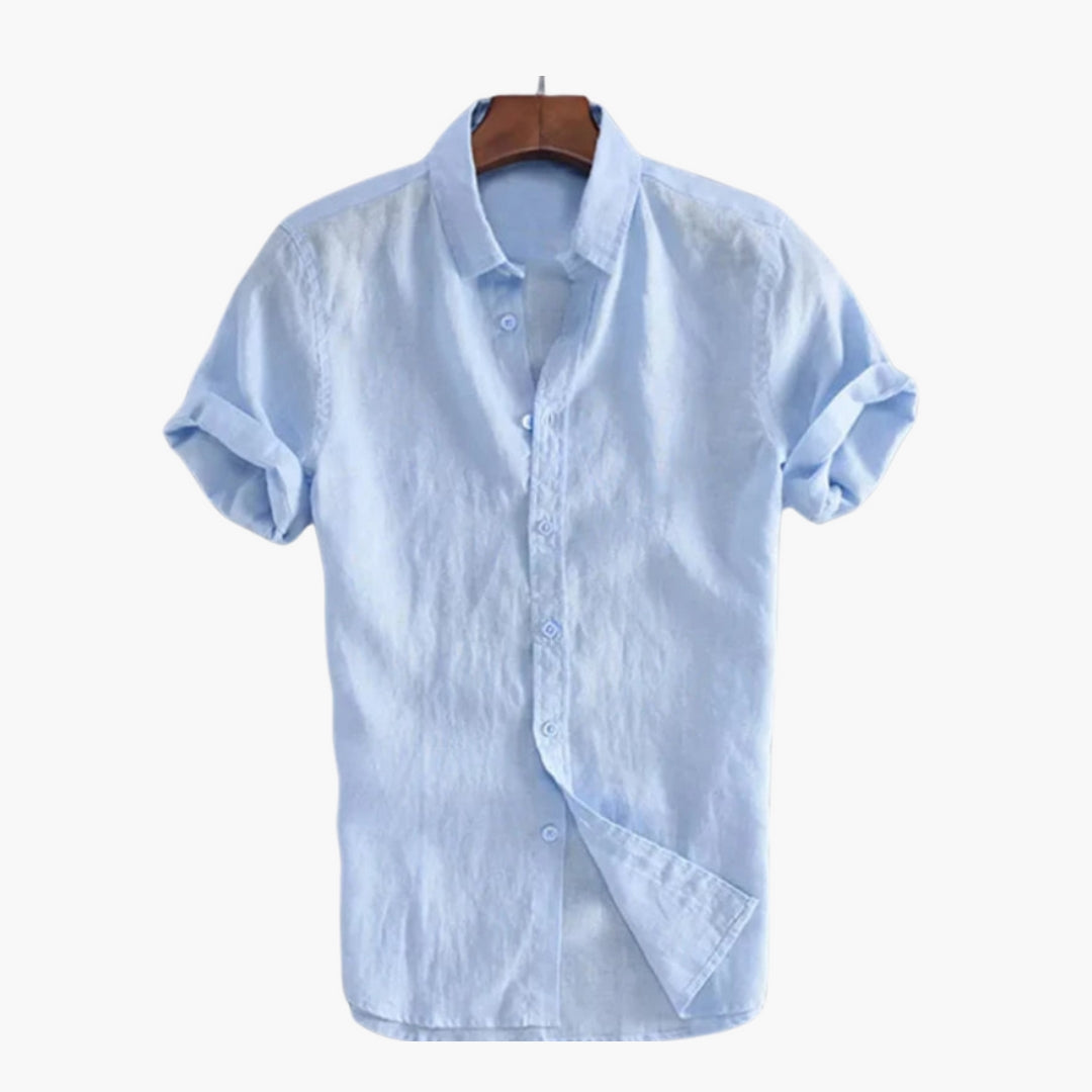 Chemise homme avec patte de boutonnage et col classique