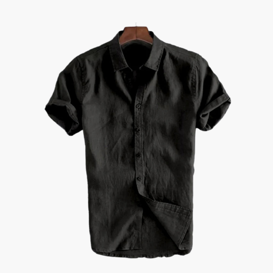 Chemise homme avec patte de boutonnage et col classique