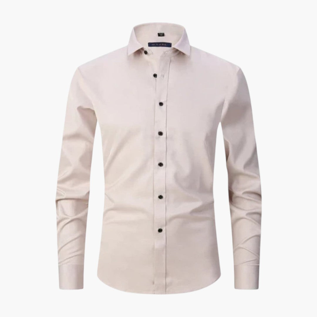 Chemise homme coupe ajustée avec col pointu