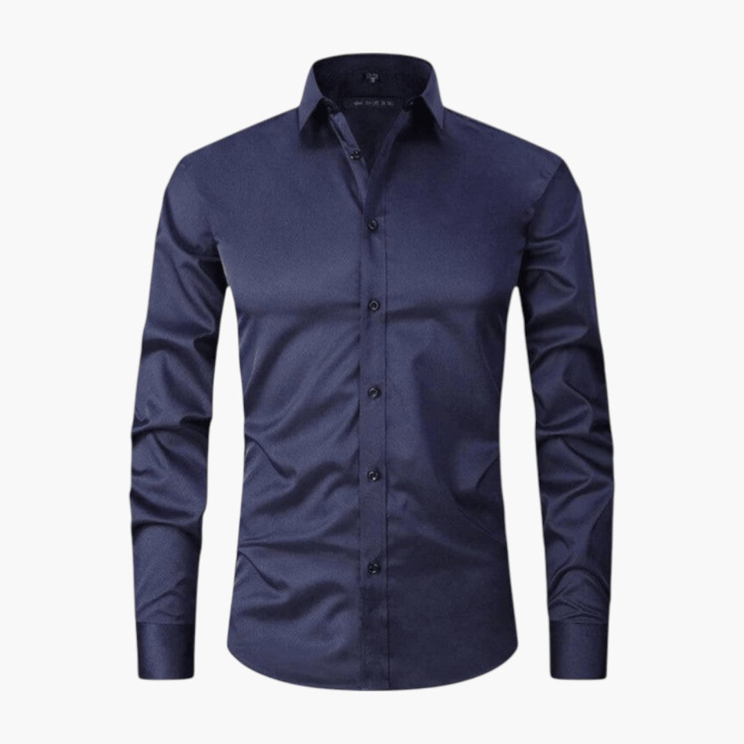 Chemise homme coupe ajustée avec col pointu