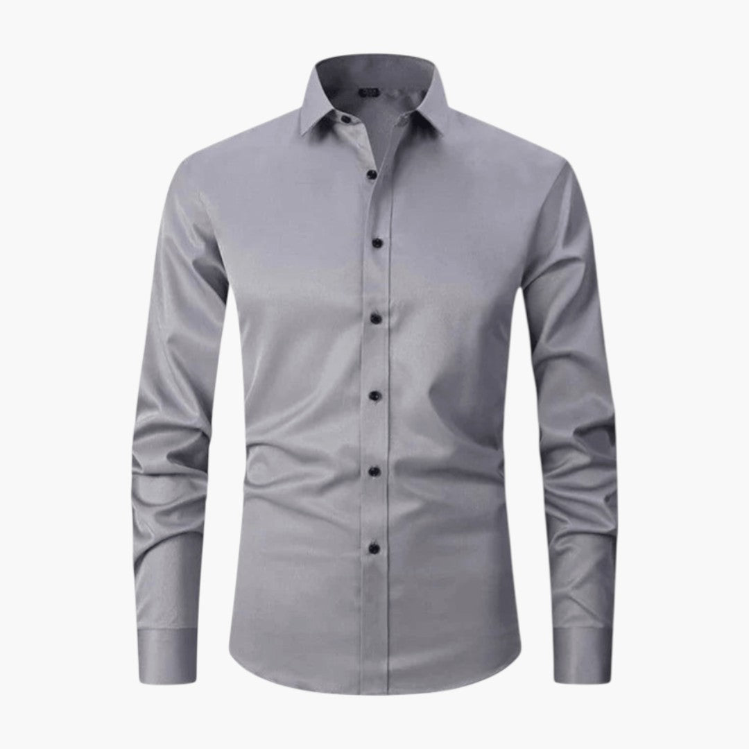Chemise homme coupe ajustée avec col pointu