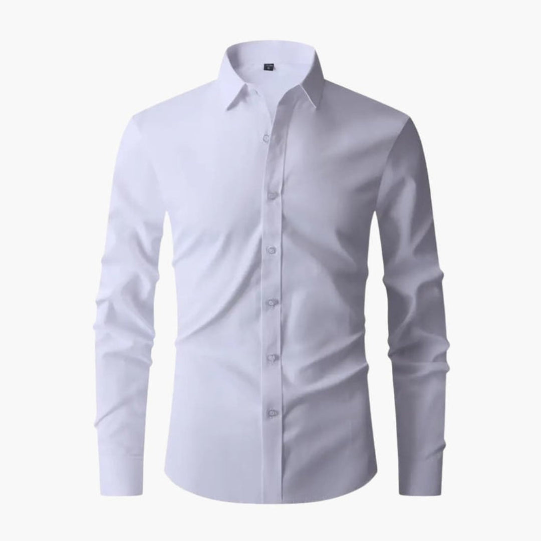 Chemise homme manches longues avec col classique