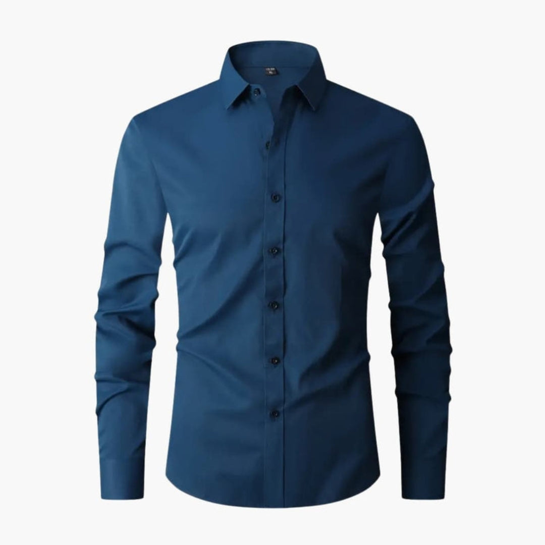 Camicia uomo maniche lunghe con colletto classico