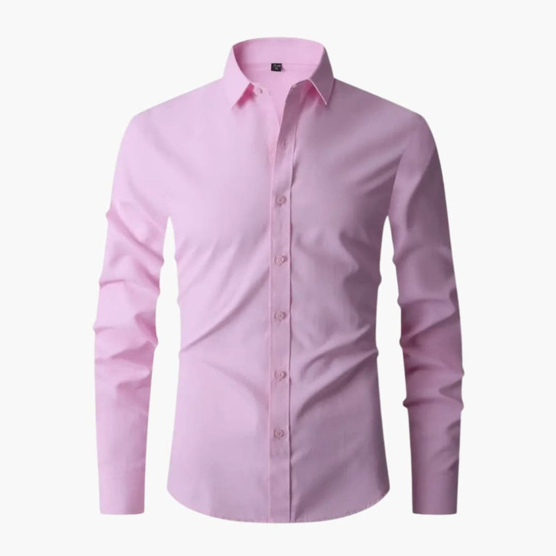 Camicia uomo maniche lunghe con colletto classico