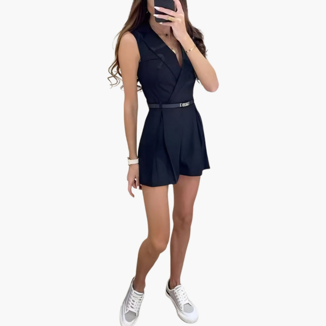 Tuta Donna Senza Maniche con Scollo a V
