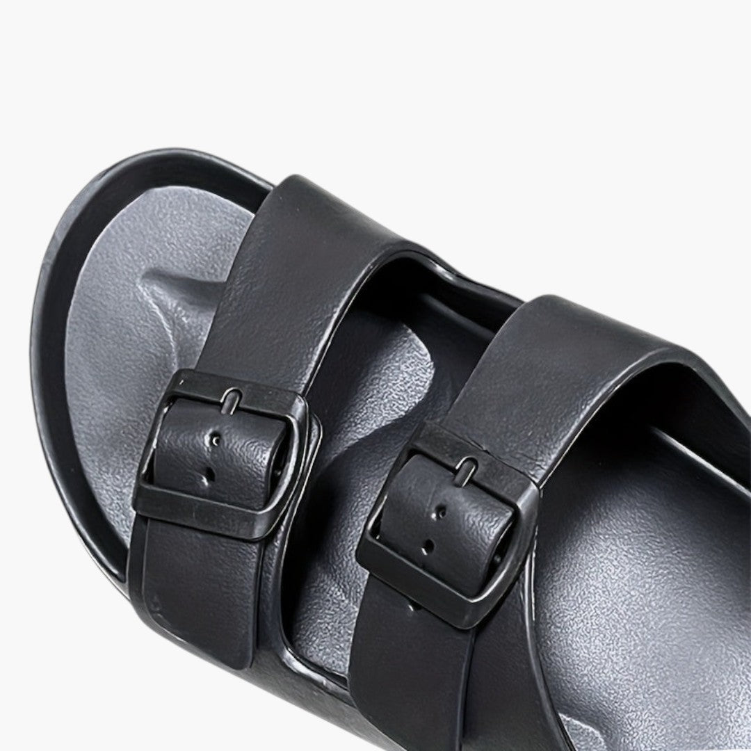Confortable Sandales Homme avec Double Boucle