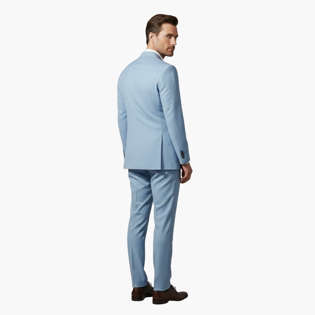 Costume Homme Deux Pièces avec Blazer Col à Revers