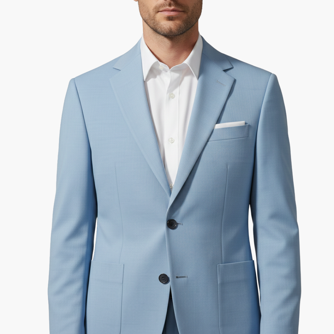 Costume Homme Deux Pièces avec Blazer Col à Revers