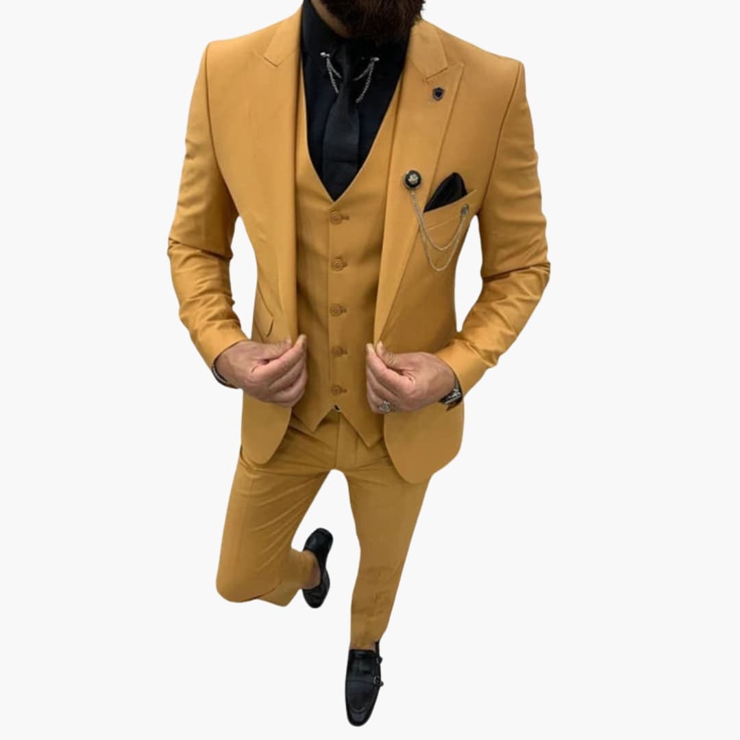 Costume pour homme avec veste gilet et pantalon