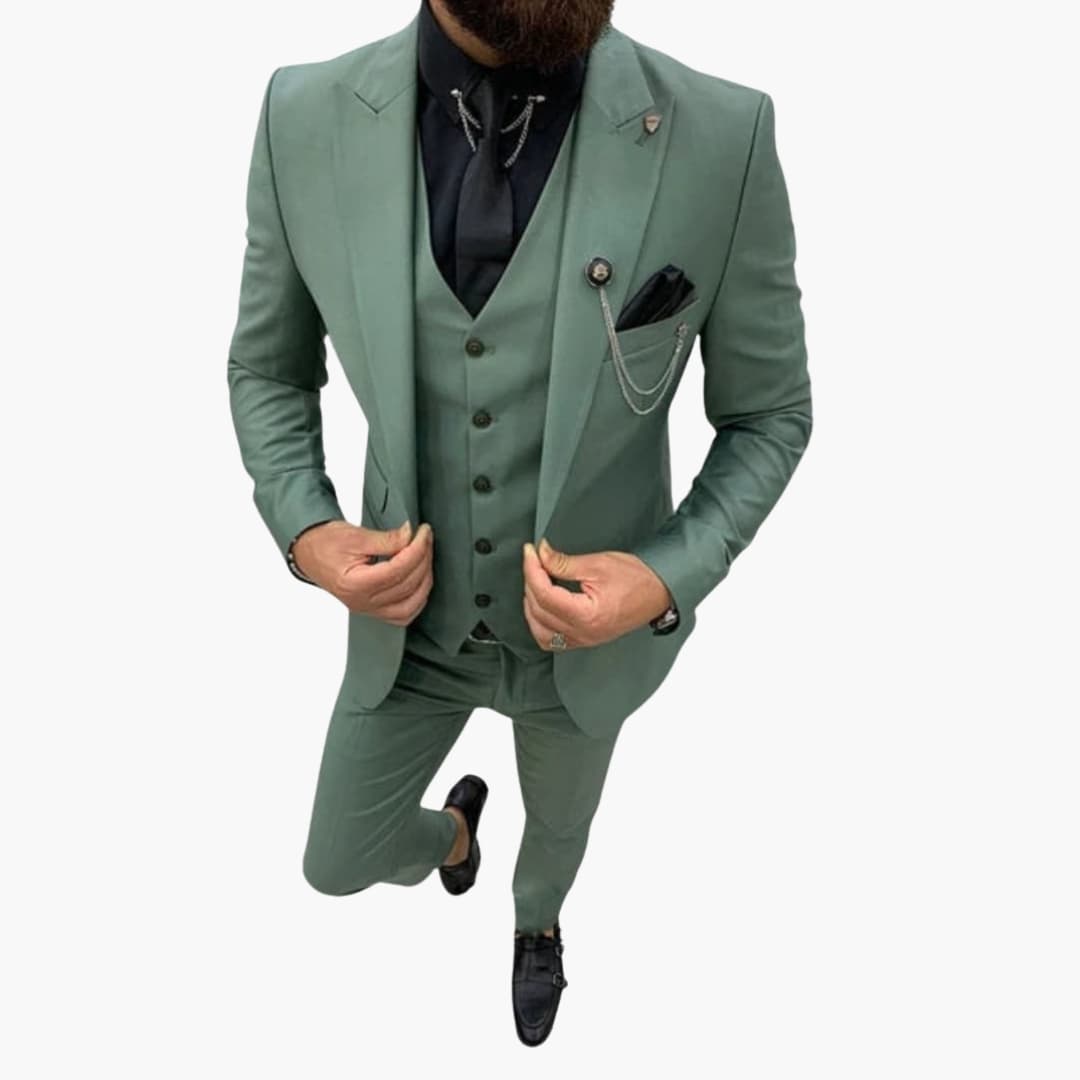 Costume pour homme avec veste gilet et pantalon