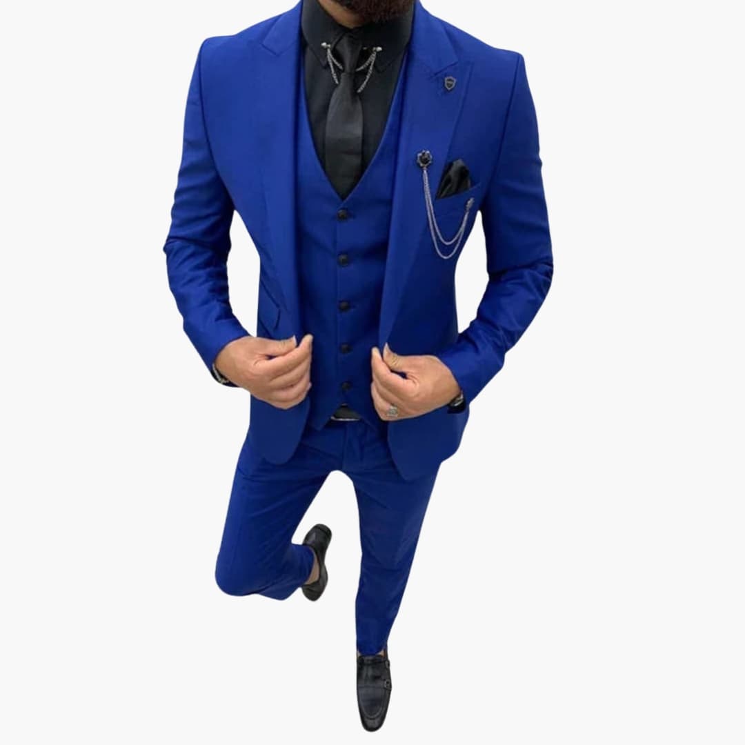 Costume pour homme avec veste gilet et pantalon