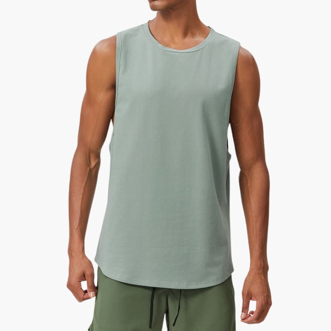 Gilet sans manches pour homme à surface unie