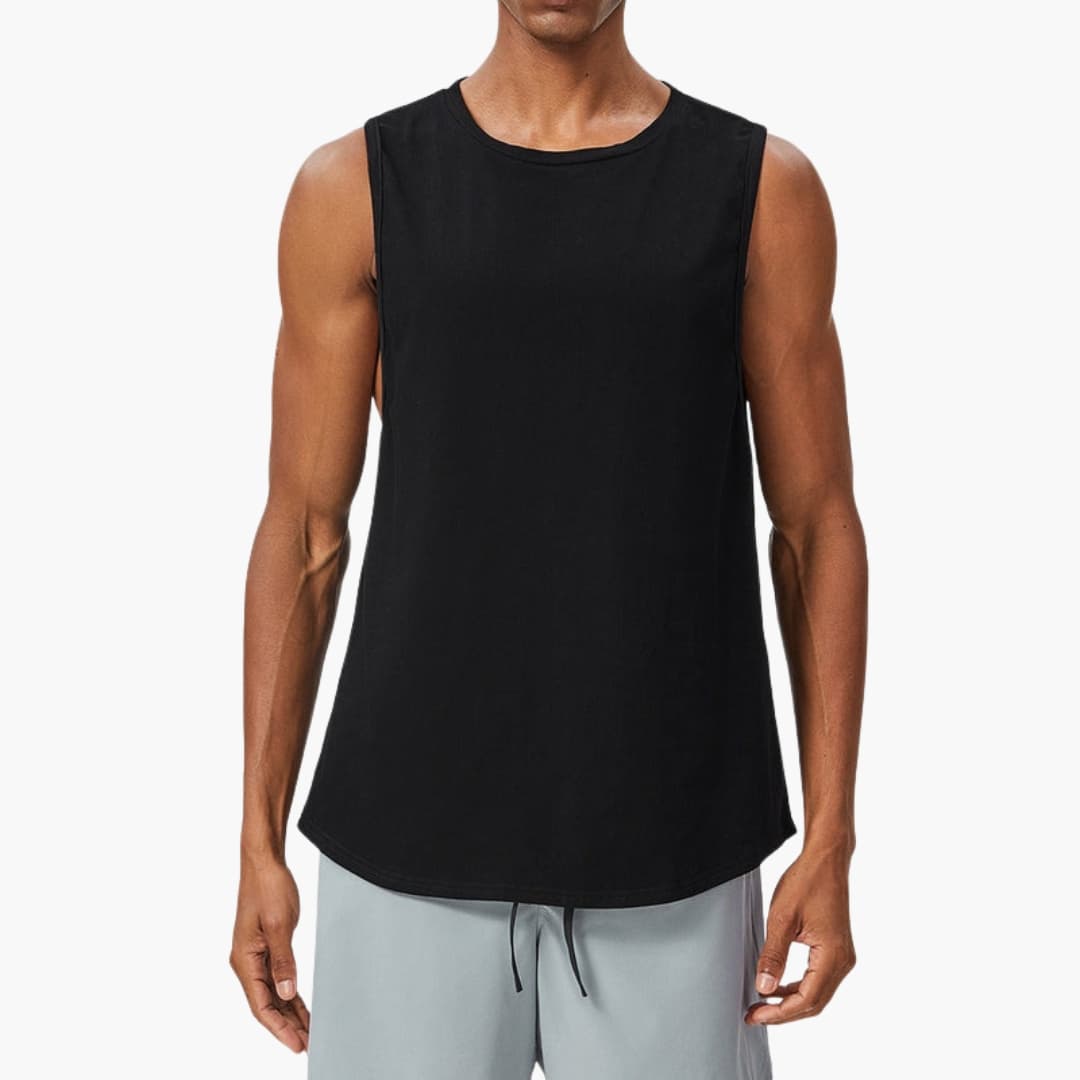Gilet sans manches pour homme à surface unie