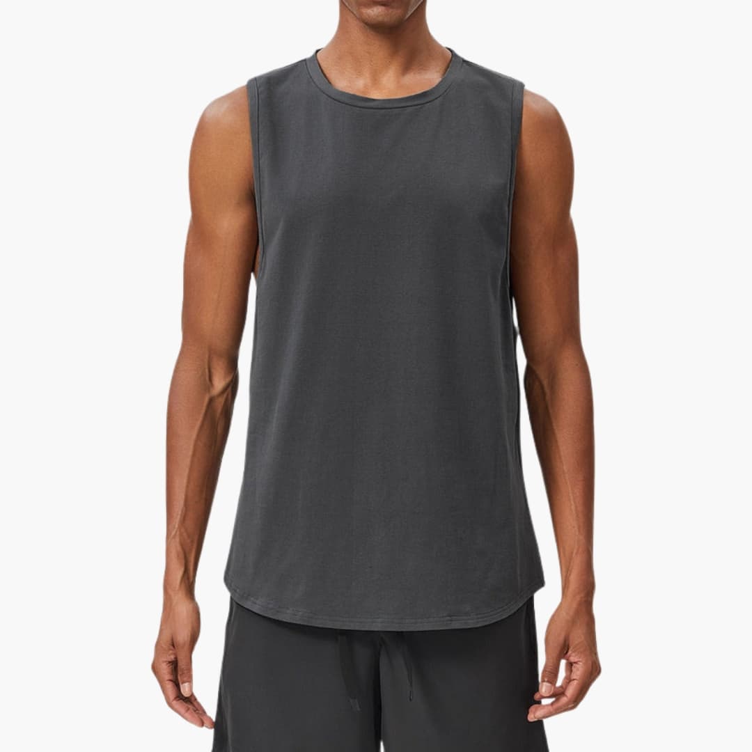 Gilet sans manches pour homme à surface unie