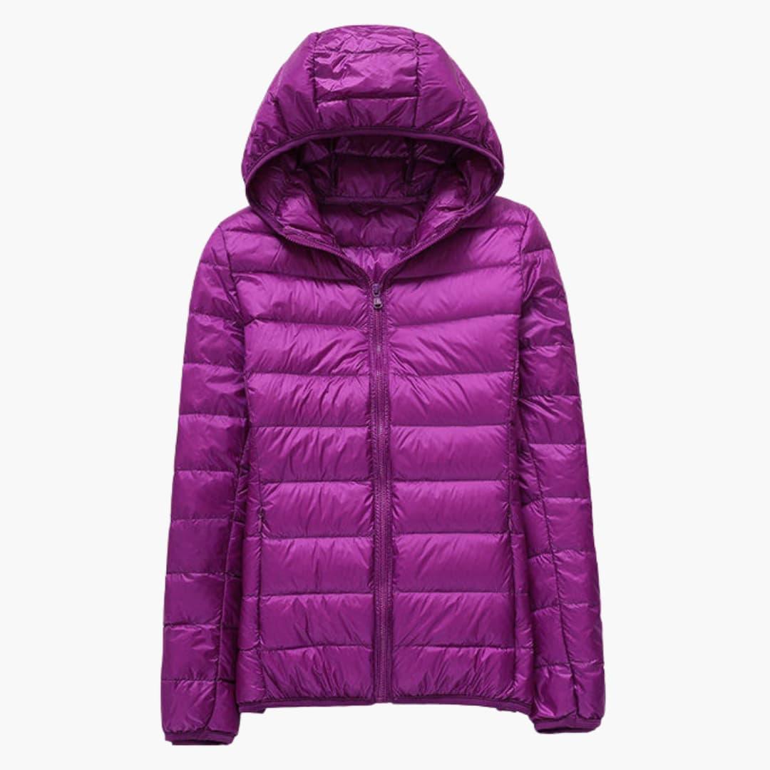 Doudoune Femme à Capuche avec Poches Zippées