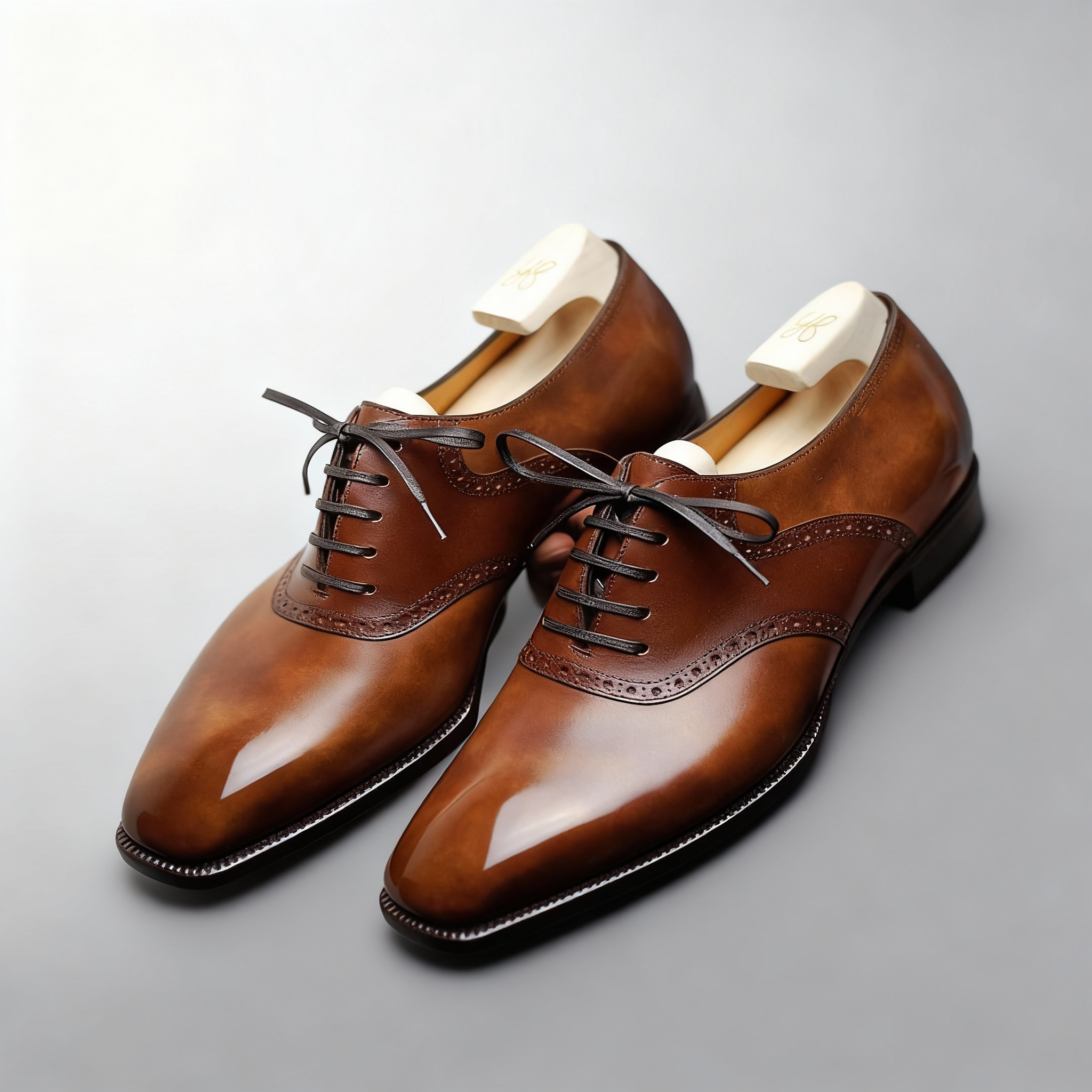 Elowen | Oxfords in pelle color cuoio per uomo