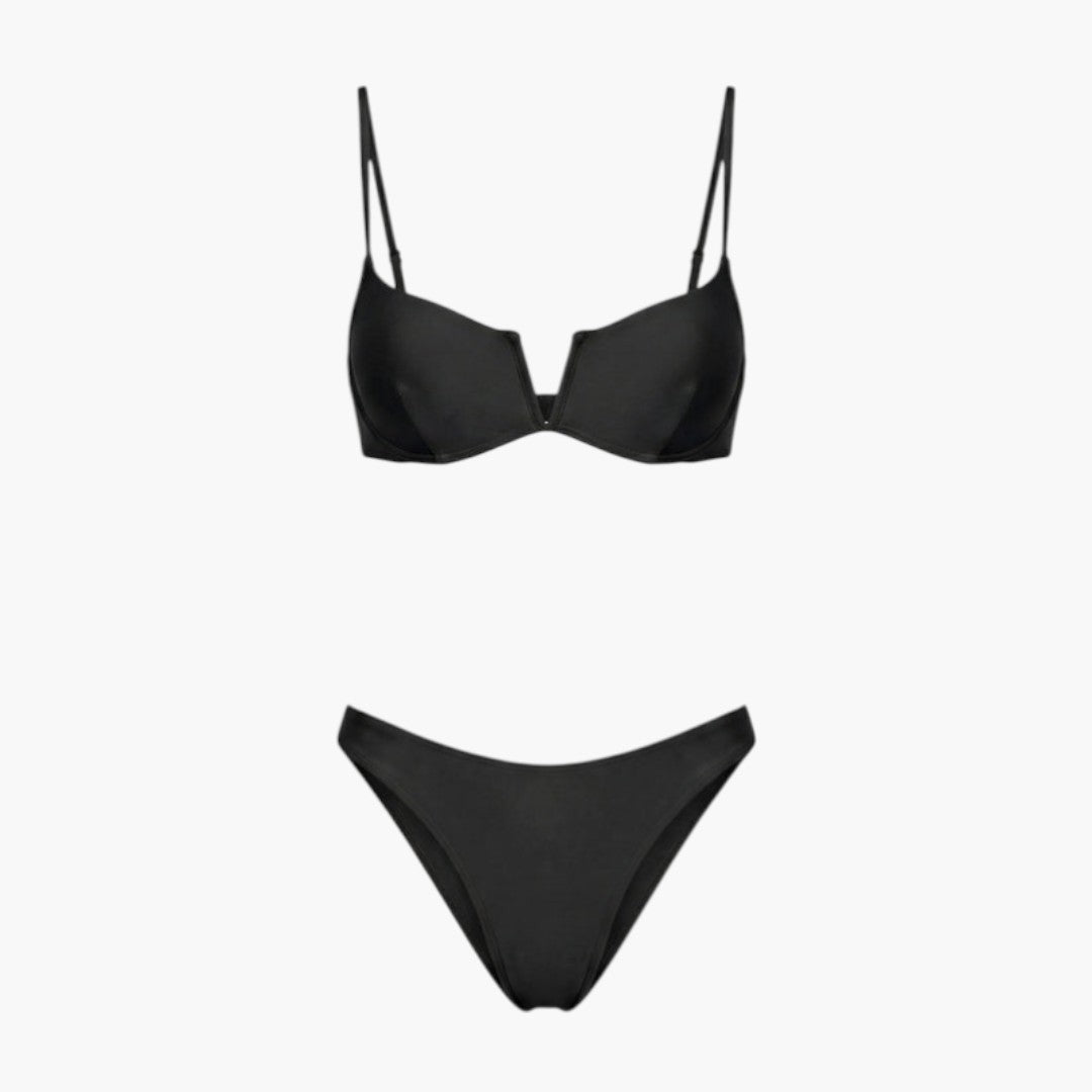 Bikini-Set für Damen mit Push-up-Oberteil und brasilianischem Schnitt