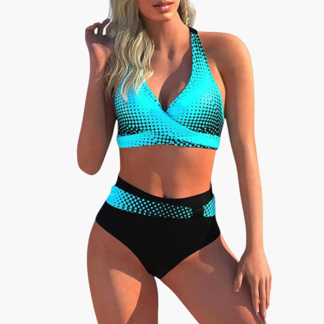 Bikini sæt til kvinder med krydset overdel