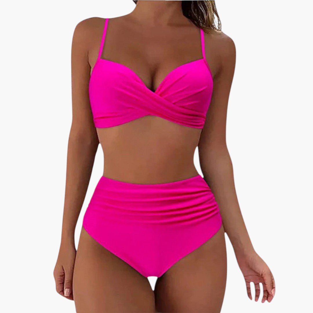 Completo bikini donna con stampa floreale