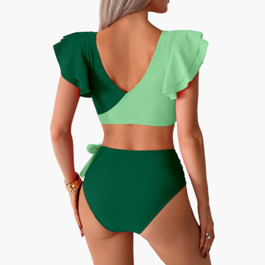 Bikini sæt til kvinder med flæseærmer
