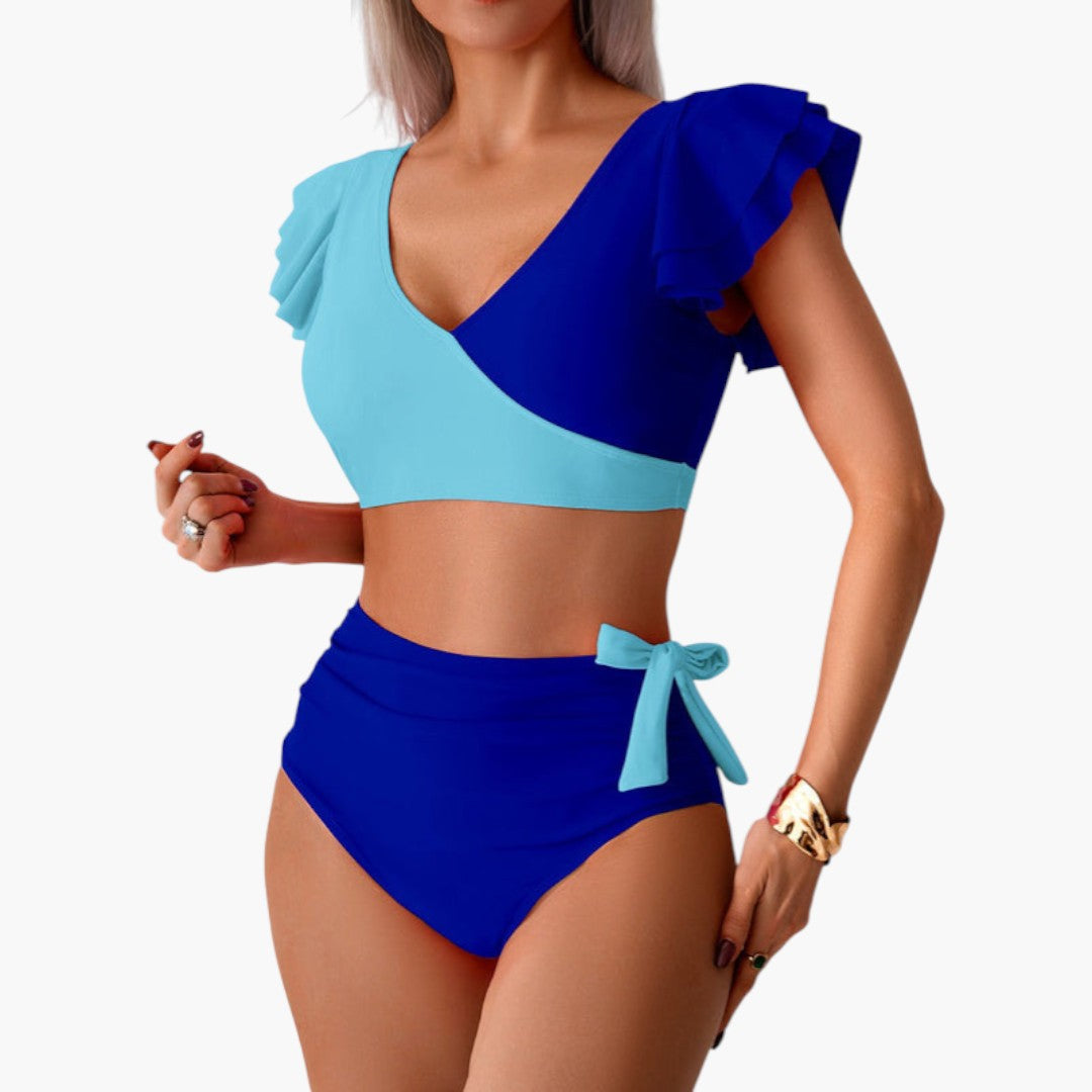 Bikini sæt til kvinder med flæseærmer