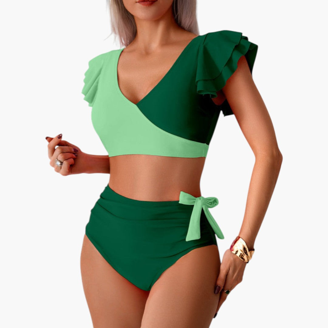 Bikini sæt til kvinder med flæseærmer