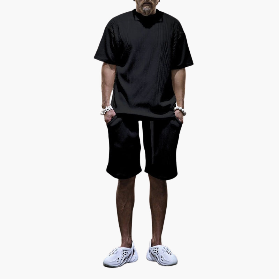 Ensemble de sport homme à surface texturée