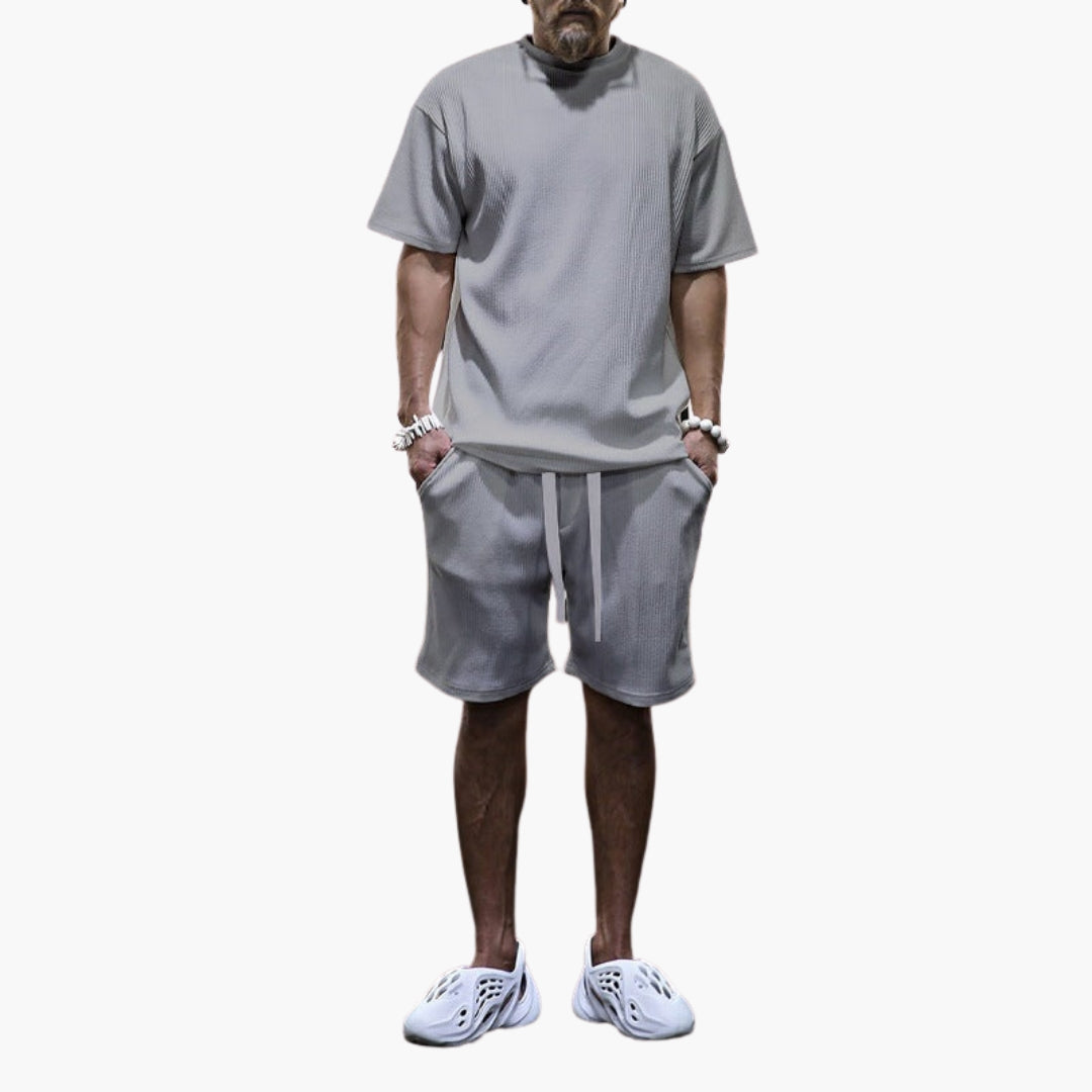 Ensemble de sport homme à surface texturée