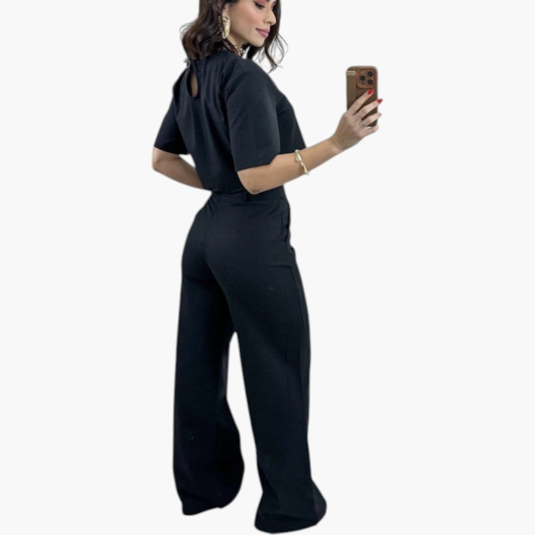 Completo due pezzi donna con top corto