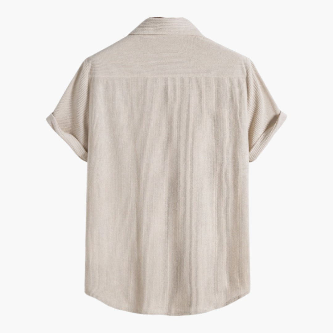 Herren-Set aus Kord-Samt mit Shorts und Kordelzug