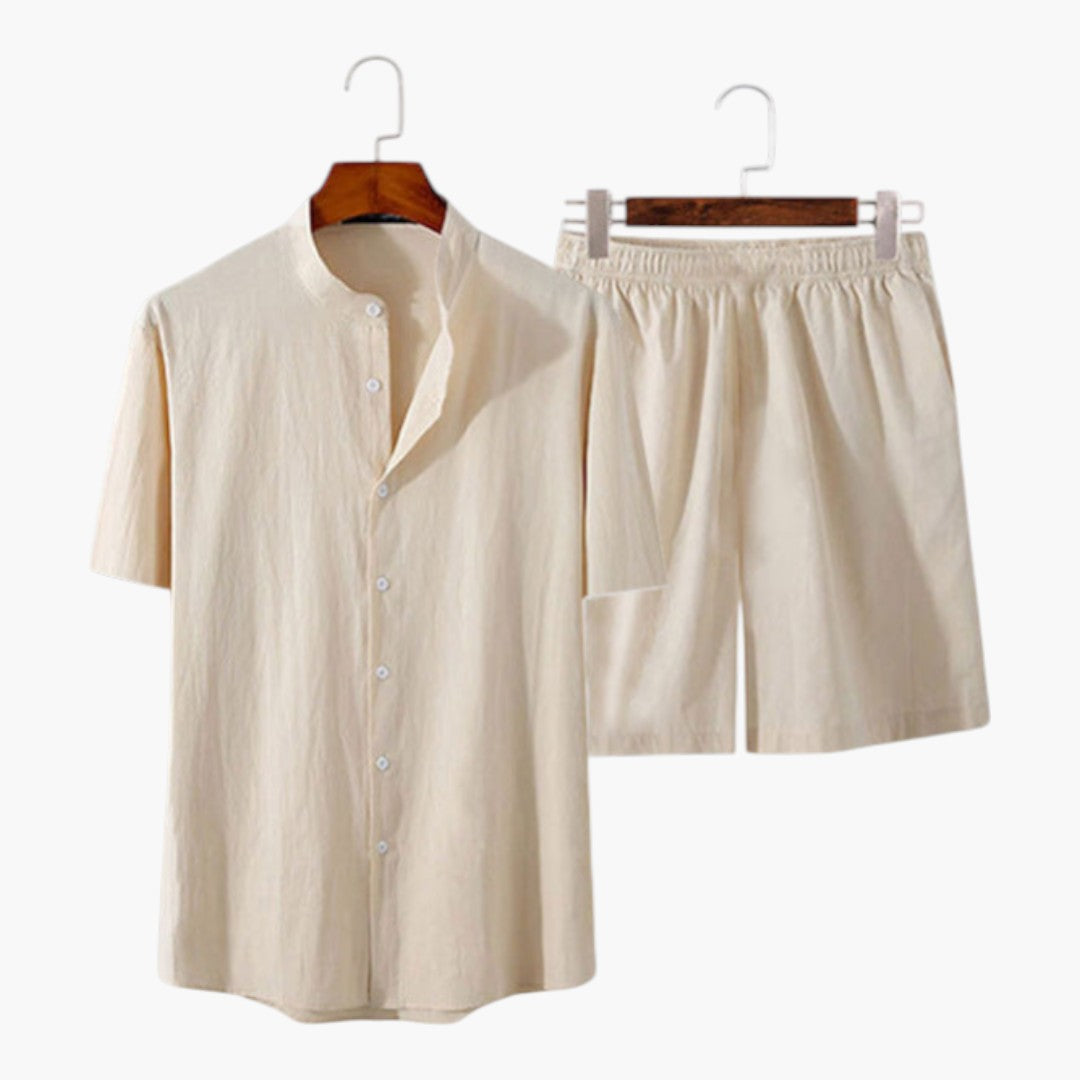 Ensemble homme chemise manches courtes