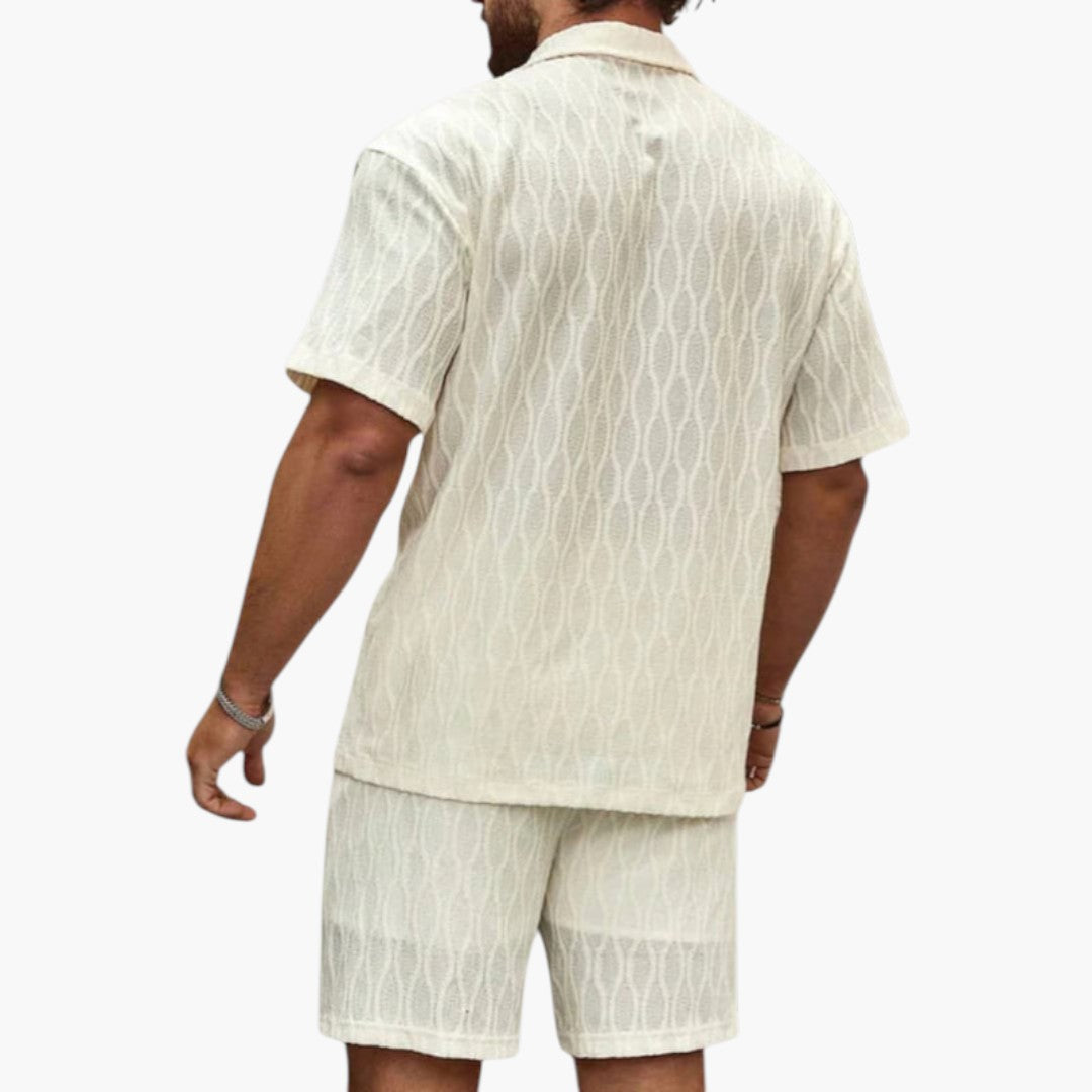 Ensemble hommes en deux pièces a shorts élastiques