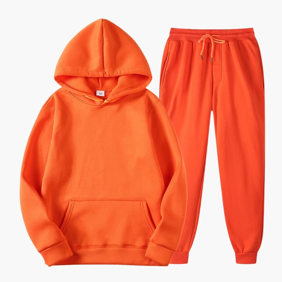 Damen-Jogginganzug mit elastischem Bund und langen Ärmeln