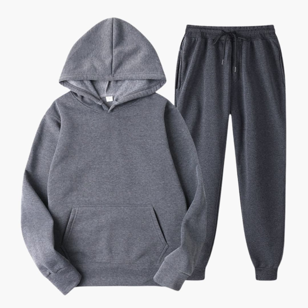 Damen-Jogginganzug mit elastischem Bund und langen Ärmeln